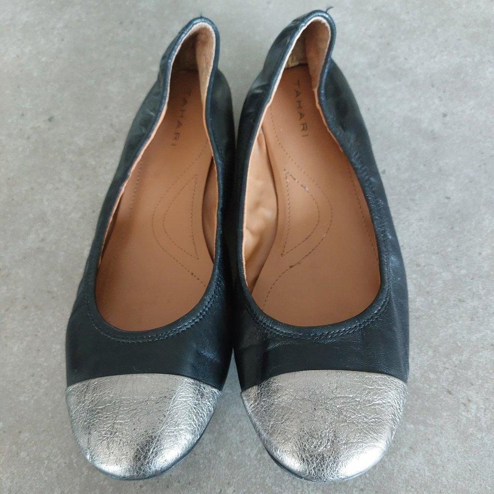 PRICE DROP - TAHARI "Carly" Women's Black ballet flats